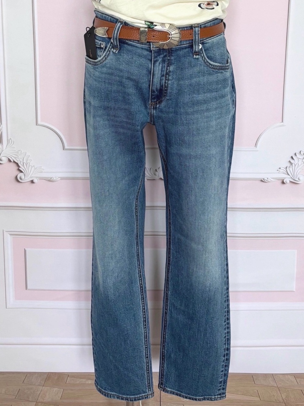 RAG & BONE The Dre Julienne Low-Rise Slim Boyfriend Ankle Jeans--NWT--28